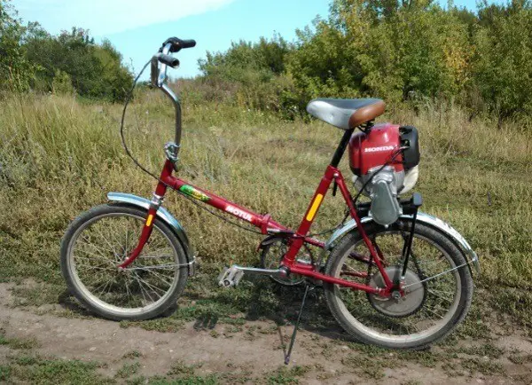 bicykel so strunovým motorom